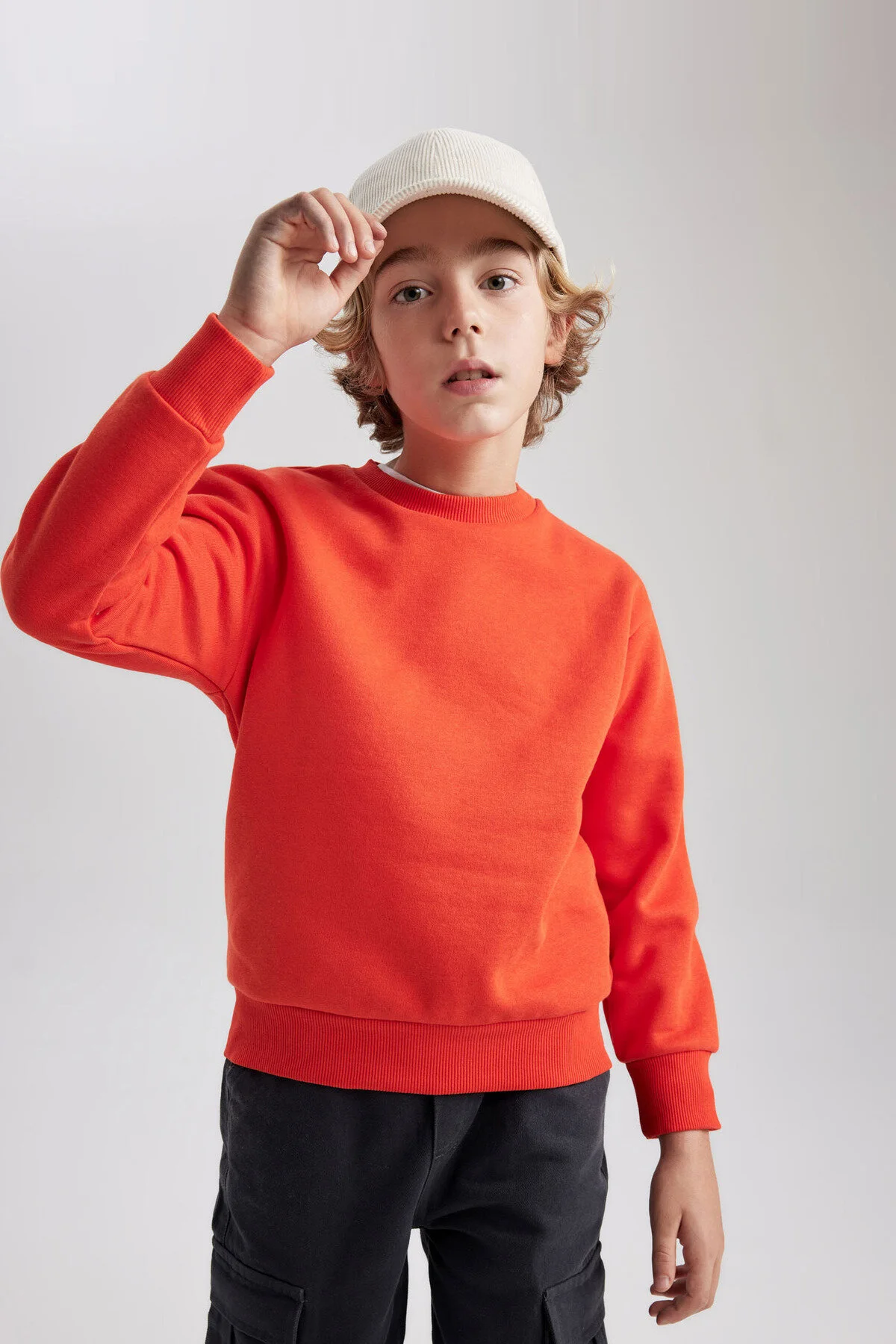 Bild von DeFacto Sweatshirt Mit Rundhalsausschnitt Für Jungen Regular Fit für Herren - 4–5 Jahre