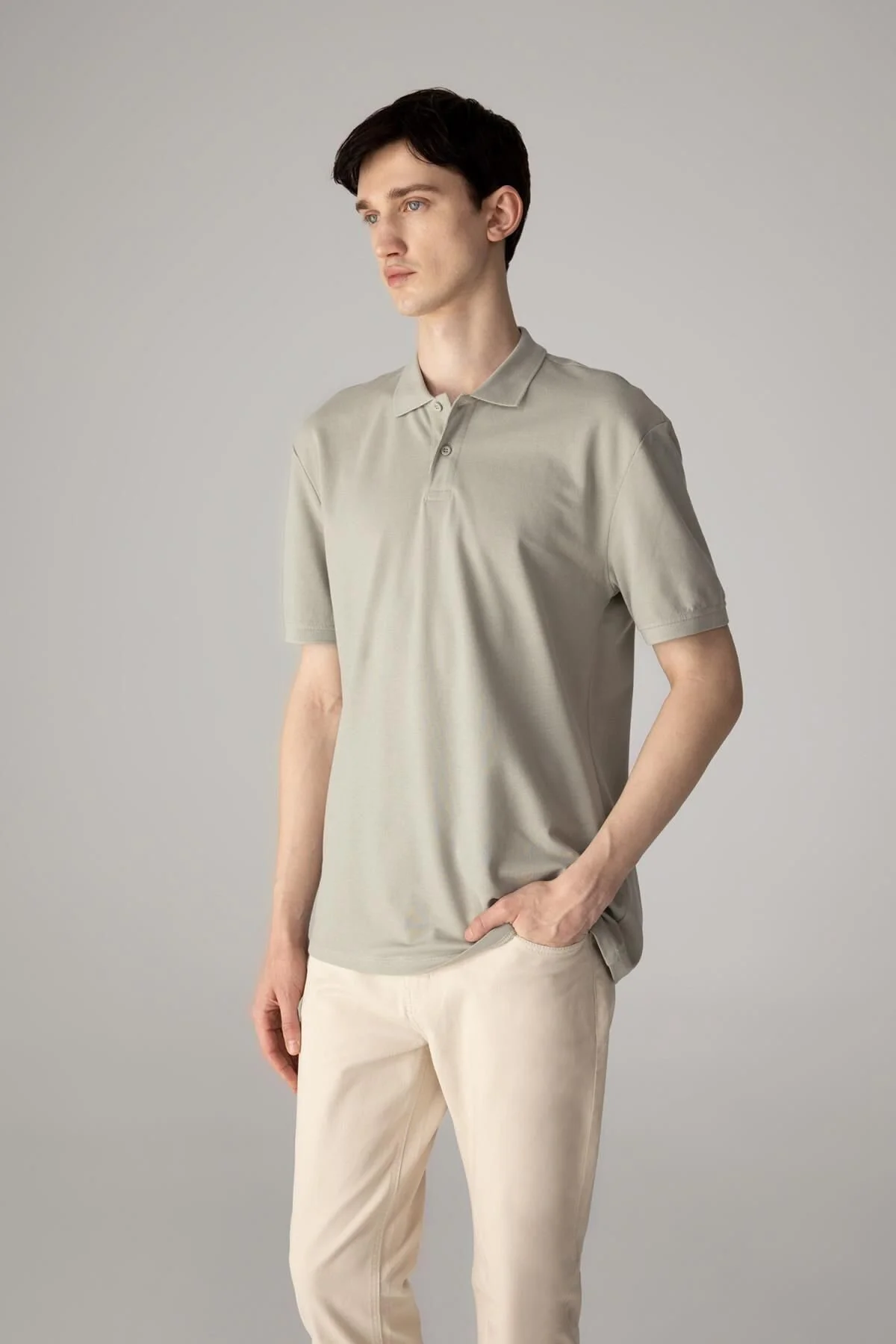 Bild von DeFacto Neues, Normales, Kurzärmliges, Schlichtes Basic-poloshirt C1293ax24sp für Herren - S
