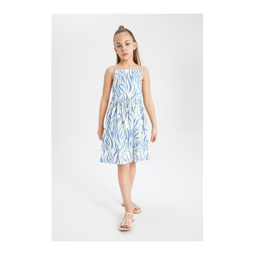 Bild von DeFacto Kleid Aus Gekämmter Baumwolle für Damen in Ecru