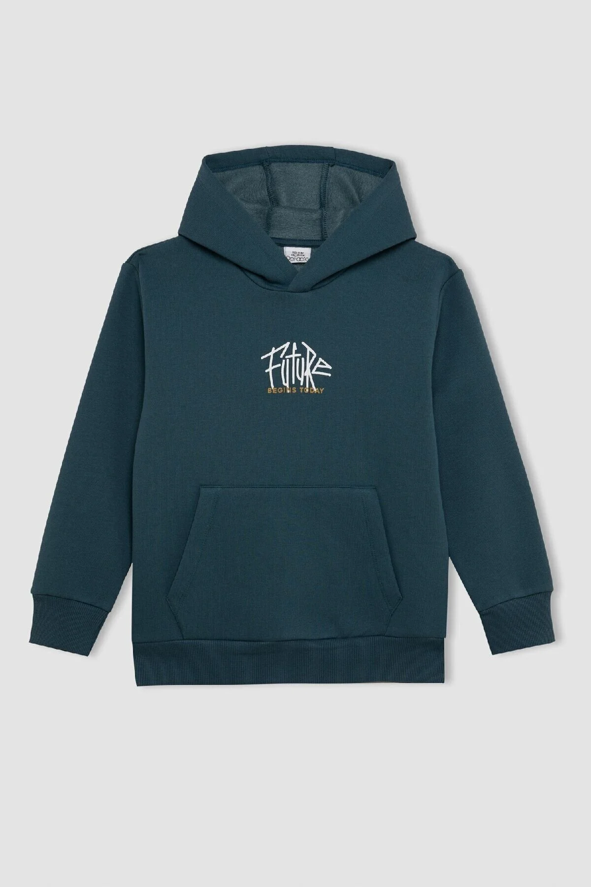 Bild von DeFacto Schul-sweatshirt Für Jungen – Mit Textdruck, Taschen Und Kapuze C7560a824au für Herren - 8–9 Jahre