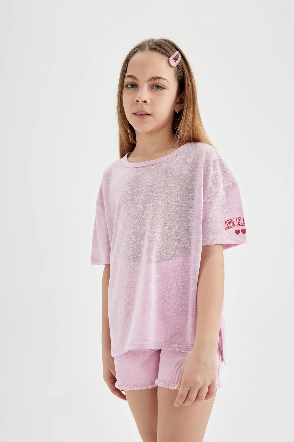 Bild von DeFacto Übergroßes, Bedrucktes Kurzarm-t-shirt Mit Breiten Ärmeln Für Mädchen C4606a824sm für Damen - 13–14 Jahre