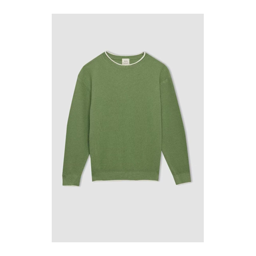 Bild von DeFacto Grüner Strickpullover für Jungen – Klassisch und Bequem