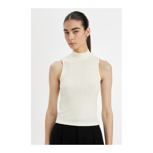 Bild von DeFacto Slim Fit Smart Athlete Mit Halbem Rollkragen – Geripptes Camisole für Damen - XL