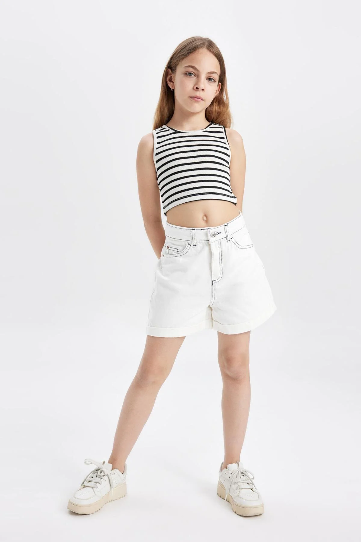 Bild von DeFacto Baumwollshorts Für Mädchen - für Damen - 7–8 Jahre