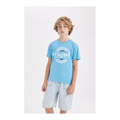 Bild von DeFacto Kurzärmeliges Rundhals-T-Shirt für Jungen - 13–14 Jahre