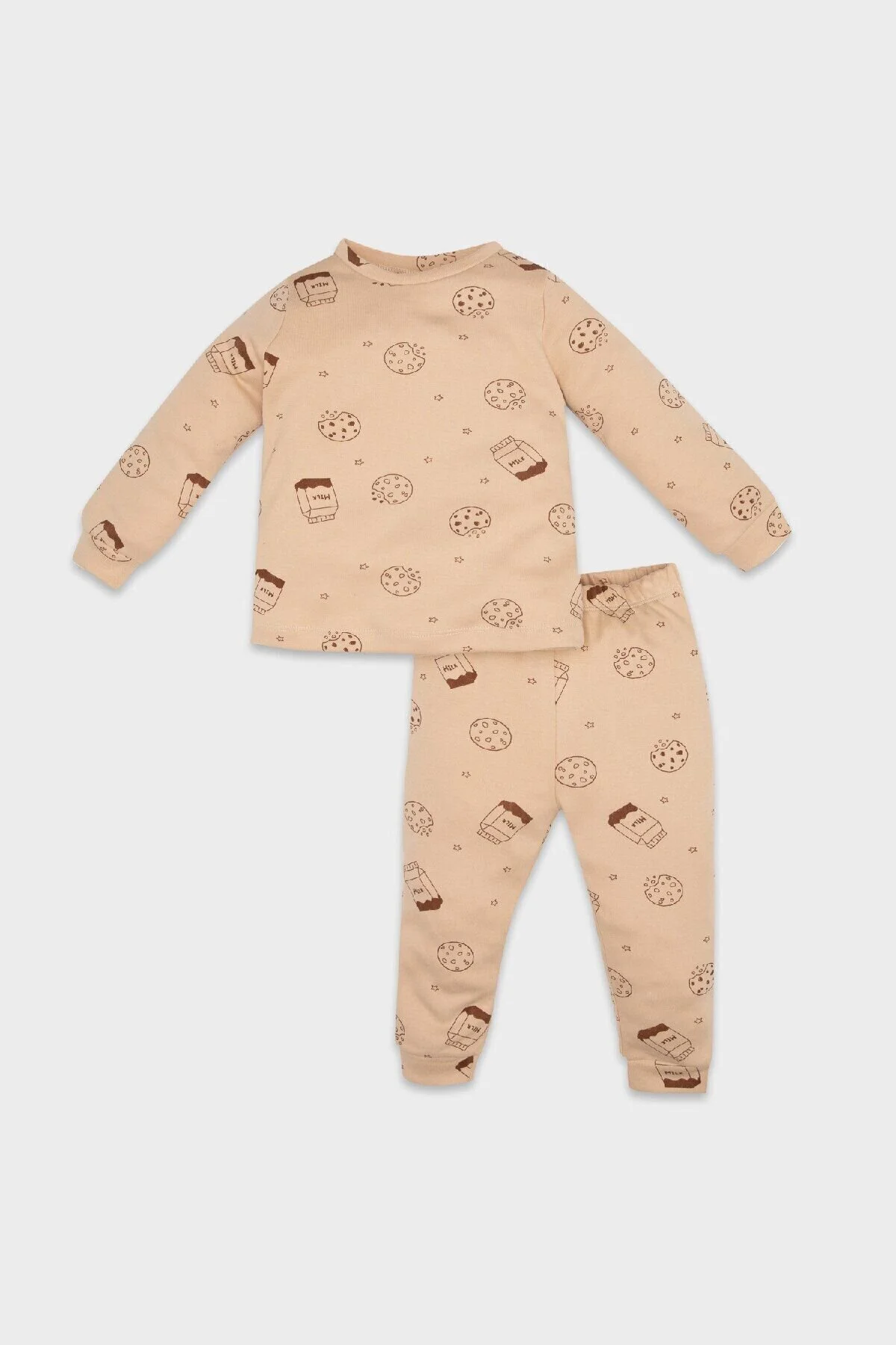 Bild von DeFacto Pyjama-set Für Babys, Jungen, Milch, Bedruckt, Langärmlig, Oberteil, Lange Unterseite, D5350a524wn für Herren - 24–36 Monate