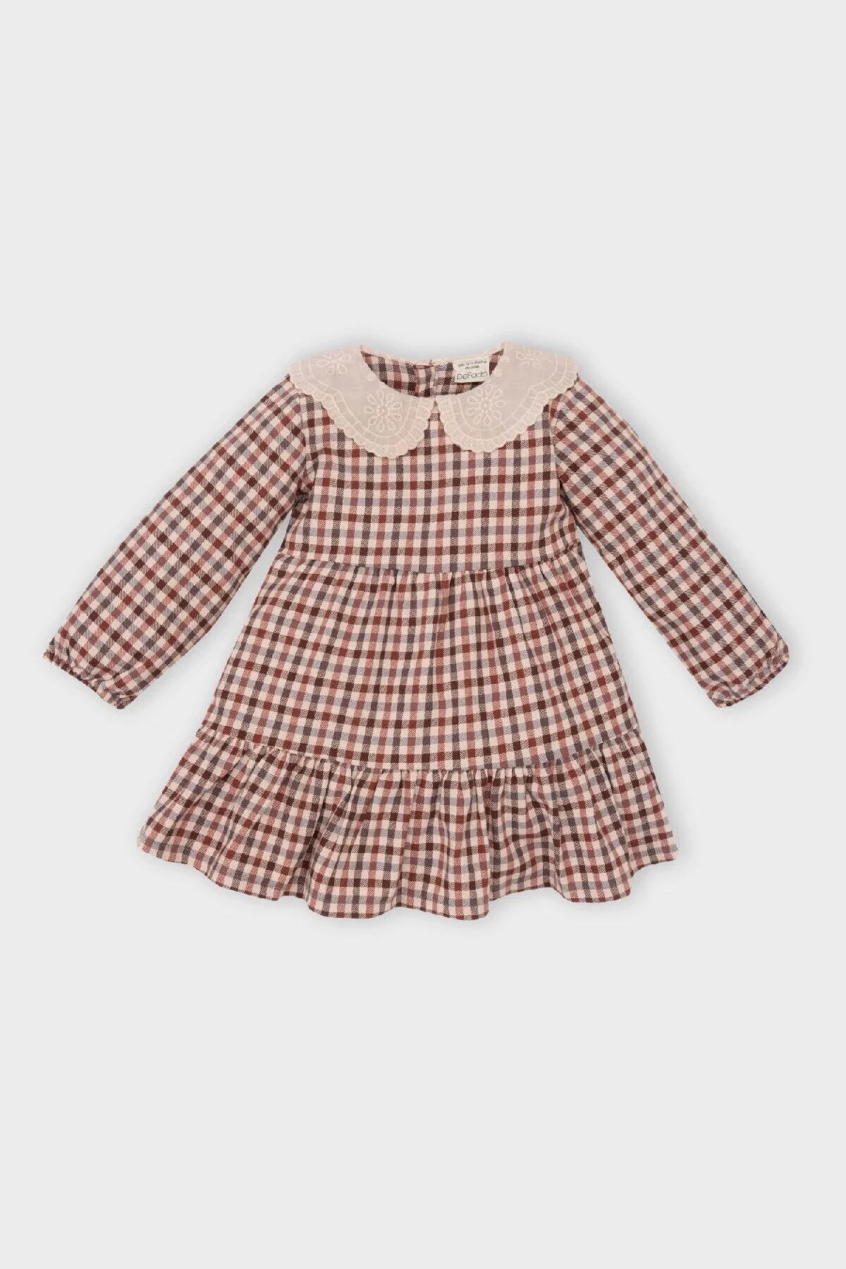 Bild von DeFacto Baby Mädchen Kariertes Langarm-flanellkleid für Damen - 4–5 Jahre