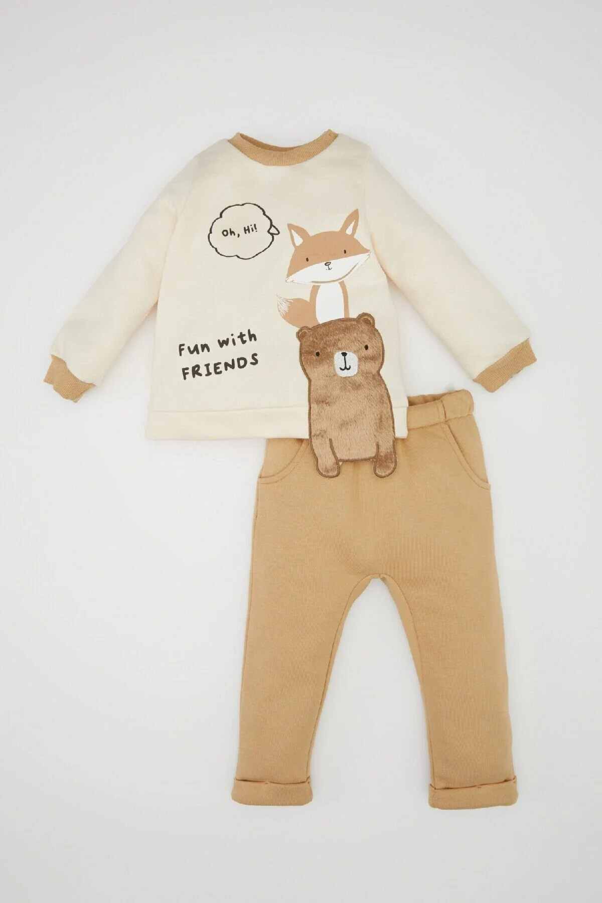 Bild von DeFacto Bedrucktes Sweatshirt Mit Rundhalsausschnitt Und Elastischem Bund Für Baby Boy D6026a524wn für Herren - 18–24 Monate