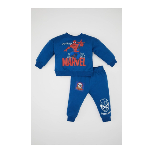 Bild von DeFacto Marvel Comics 2-teiliges Baby-jungen-set – Sweatshirt mit Rundhalsausschnitt und elastische Jogginghose für Herren - 18–24 Monate