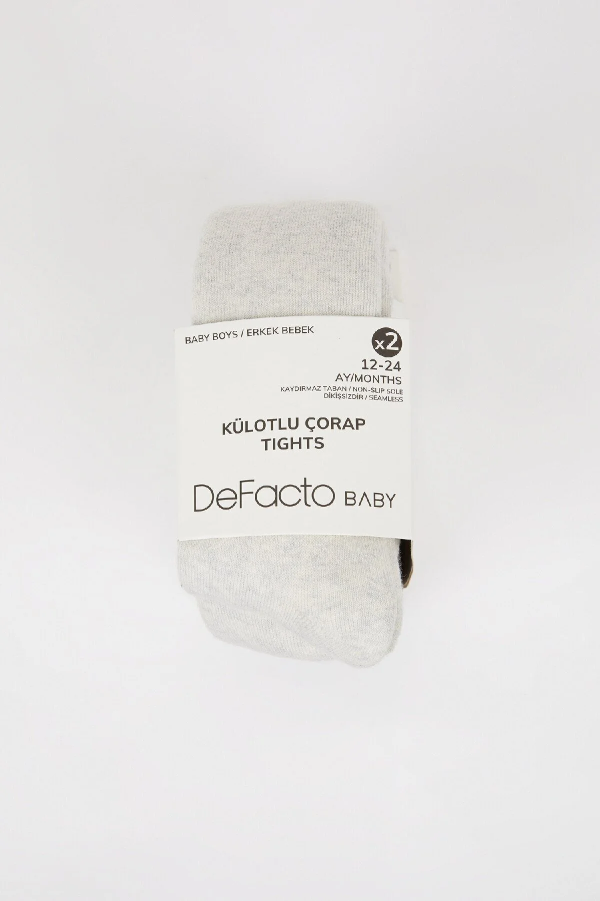 Bild von DeFacto Nahtlose 2-teilige Baumwollstrumpfhose Für Babys D2471a5ns für Herren - 6–12 Monate