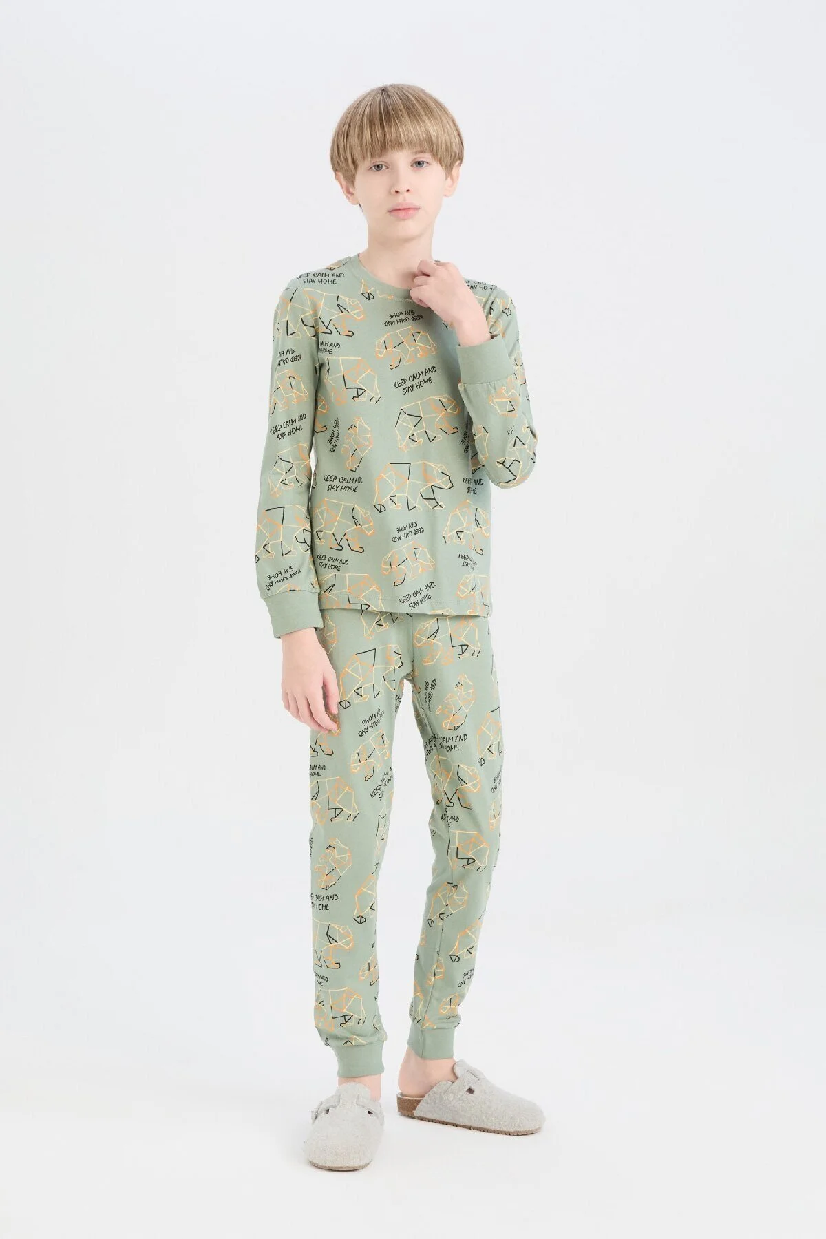 Bild von DeFacto 2-teiliges Pyjama-set Für Jungen Mit Normaler Passform für Herren - 13–14 Jahre