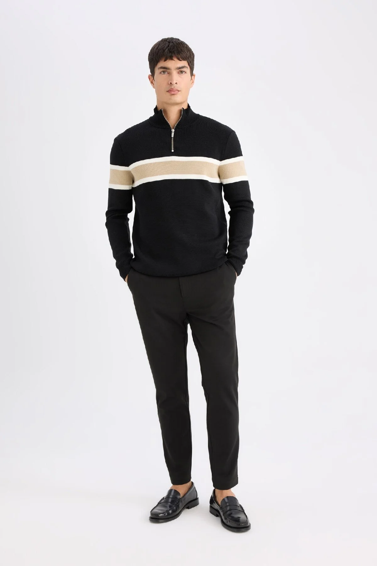 Bild von DeFacto Maßgeschneiderte Hose Mit Geradem Bein Und Allround-stretch für Herren - 34/34