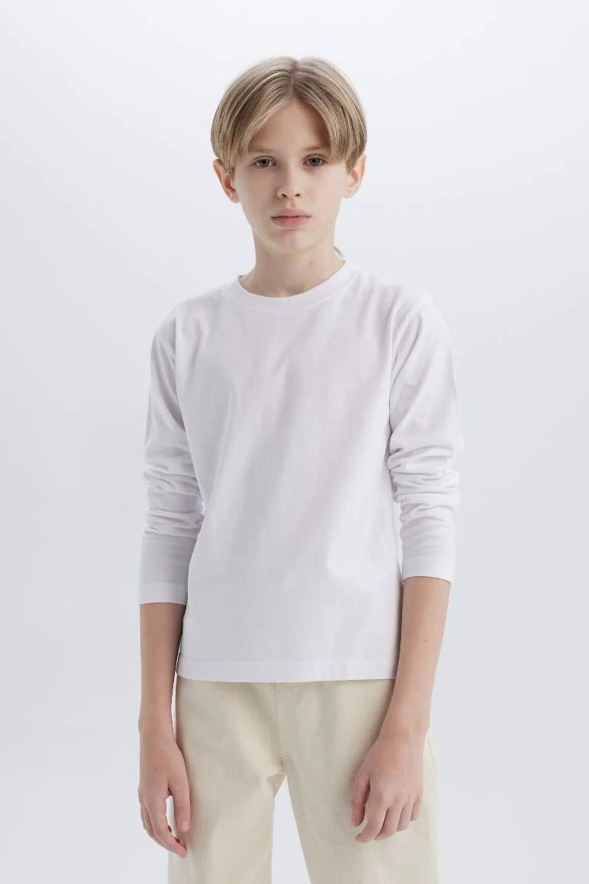 Bild von DeFacto Sweat Für Jungen K1686a6/wt34 – Weiß für Herren - 13–14 Jahre