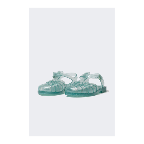 Bild von DeFacto Damen Sandalen mit flacher Sohle in Türkis - Modell 37