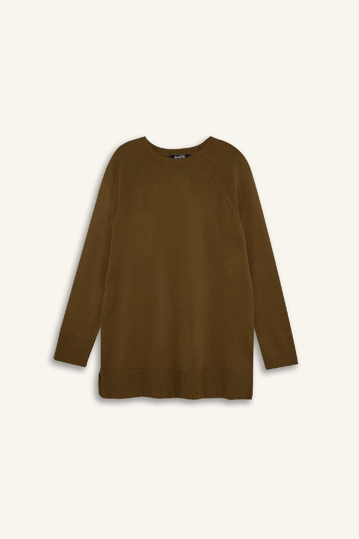 Bild von DeFacto Strickpullover-tunika Mit Rundhalsausschnitt Und Normaler Passform – - L