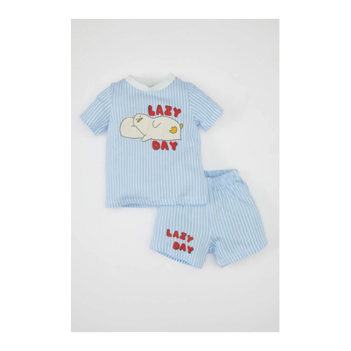 Bild von DeFacto Baby Jungen Pyjama Set aus Gekämmter Baumwolle