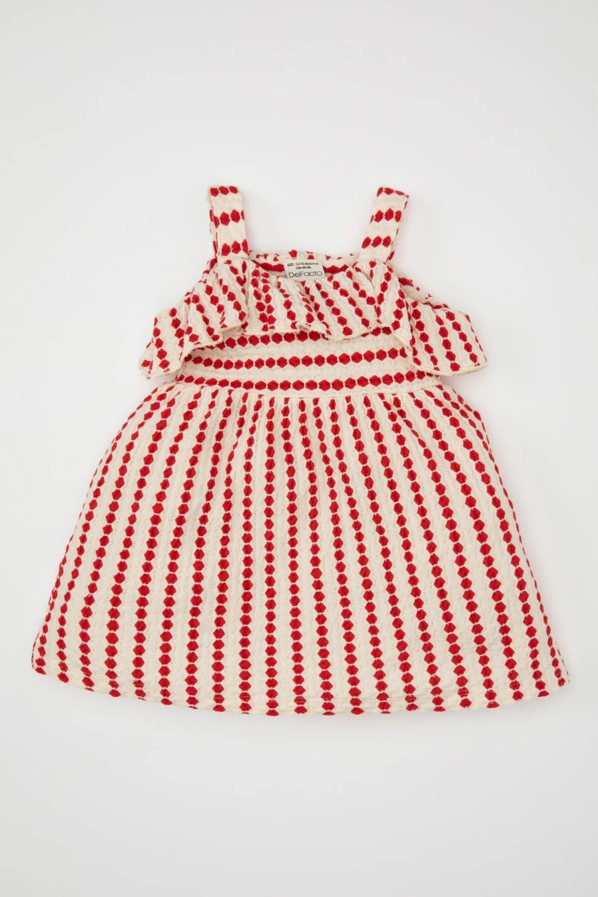 Bild von DeFacto Gestreiftes Ärmelloses Kleid Für Baby Mädchen - für Damen - 9–12 Monate