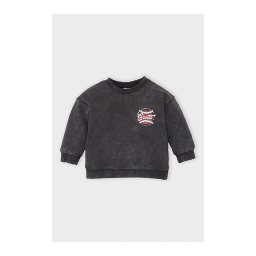 Bild von DeFacto Bedrucktes, Gewaschenes Sweatshirt Mit Fadeneffekt Für Babys - Ein Must-Have für Herren