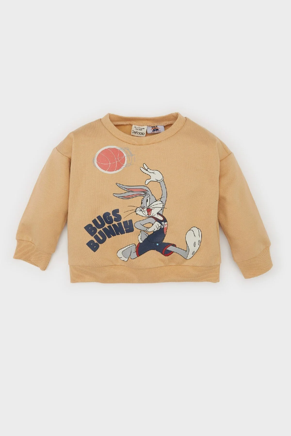 Bild von DeFacto Baby Boy Space Jam Rundhalsausschnitt Weiches Pelziges Sweatshirt D4605a524au für Herren - 18–24 Monate