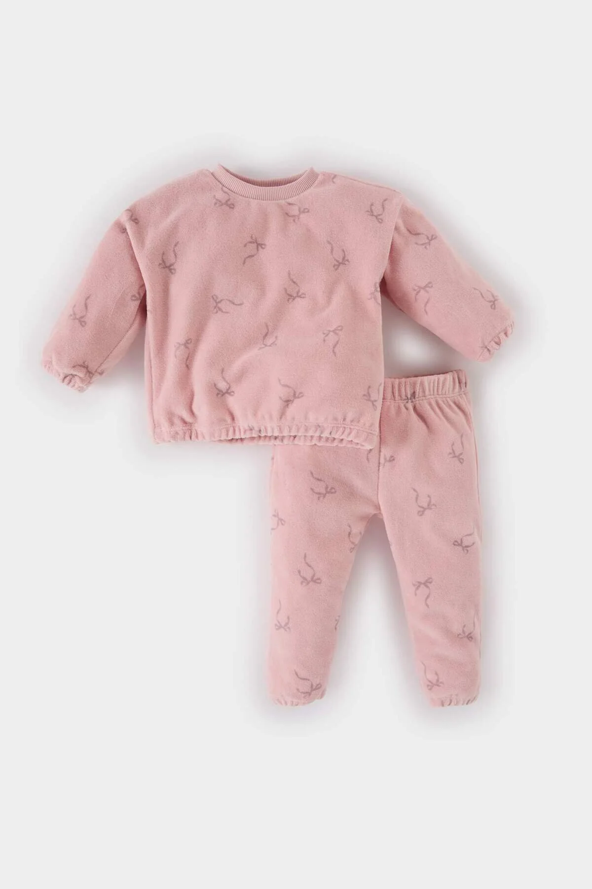 Bild von DeFacto 2-teiliges Set Mit Gemustertem Sweatshirt Mit Rundhalsausschnitt Und Elastischem Bund Für Babys für Damen - 5–6 Jahre