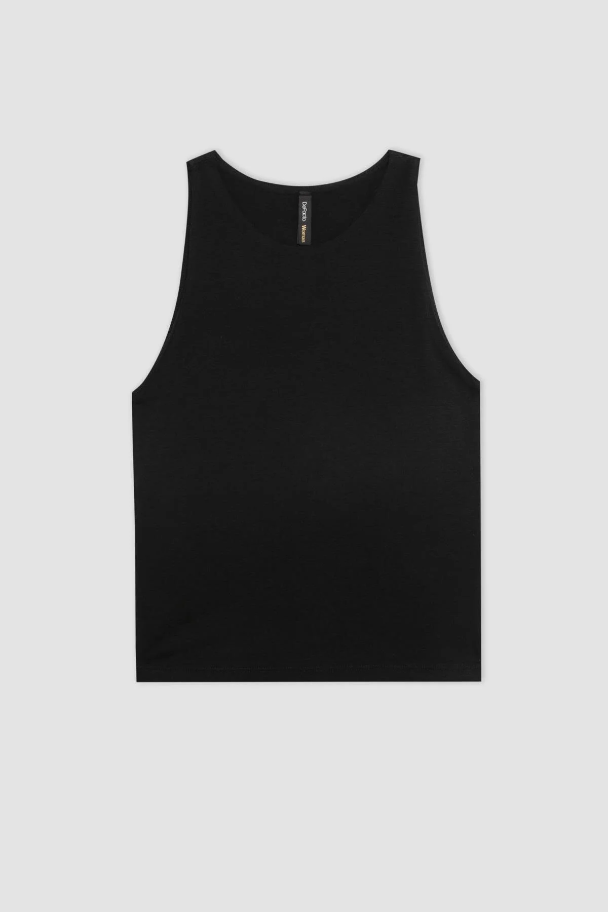 Bild von DeFacto Slim Fit Neckholder-kragen Schwarz Athlete C3866ax24sp für Damen - XS