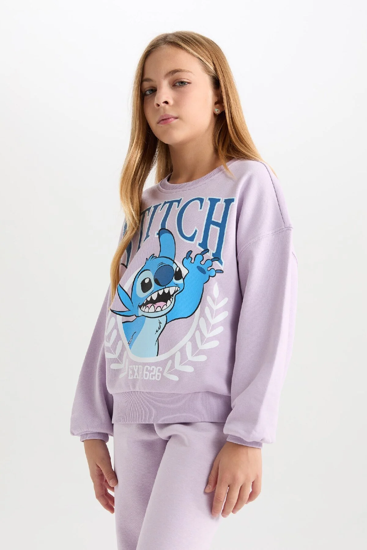 Bild von DeFacto Disney Lilo & Stitch Mädchen-sweatshirt – Relax Fit, Rundhalsausschnitt für Damen - 9–10 Jahre