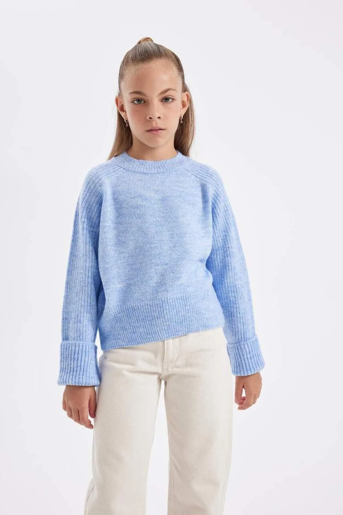 Bild von DeFacto Basic-strickpullover Mit Rundhalsausschnitt Für Mädchen C9554a8 für Damen - 5–6 Jahre