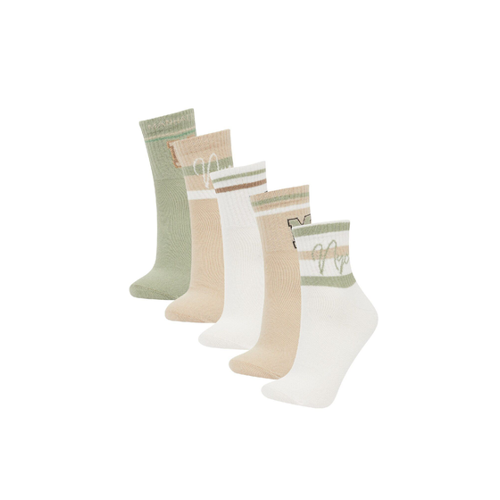 Bild von DeFacto 5-teilige Baumwollsocken D0996axns für Damen - One Size