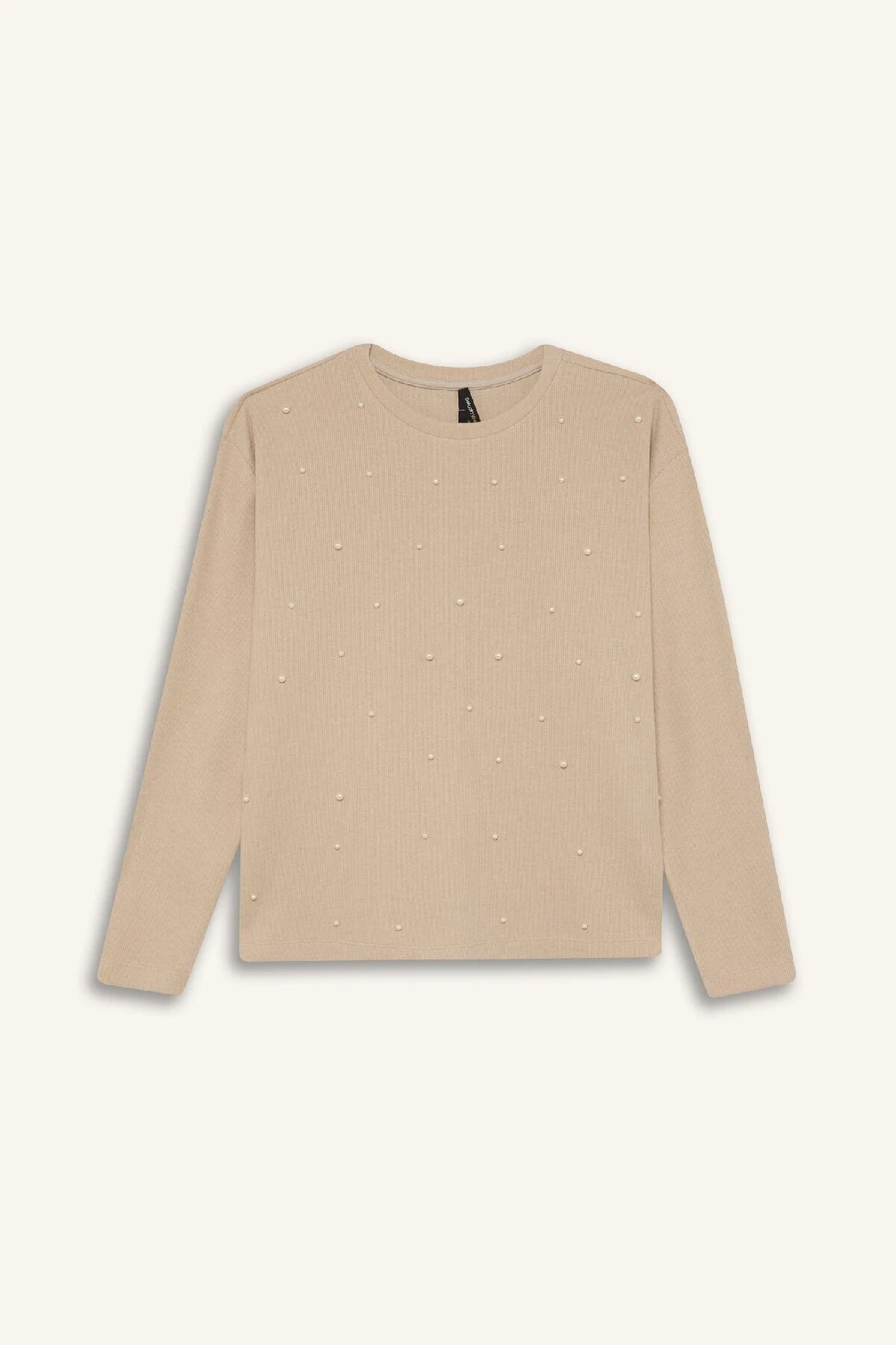 Bild von DeFacto Lässiges, Langärmliges T-shirt Aus Thessaloniki-stoff Mit Normaler Passform Und Rundhalsausschnitt für Damen - XL