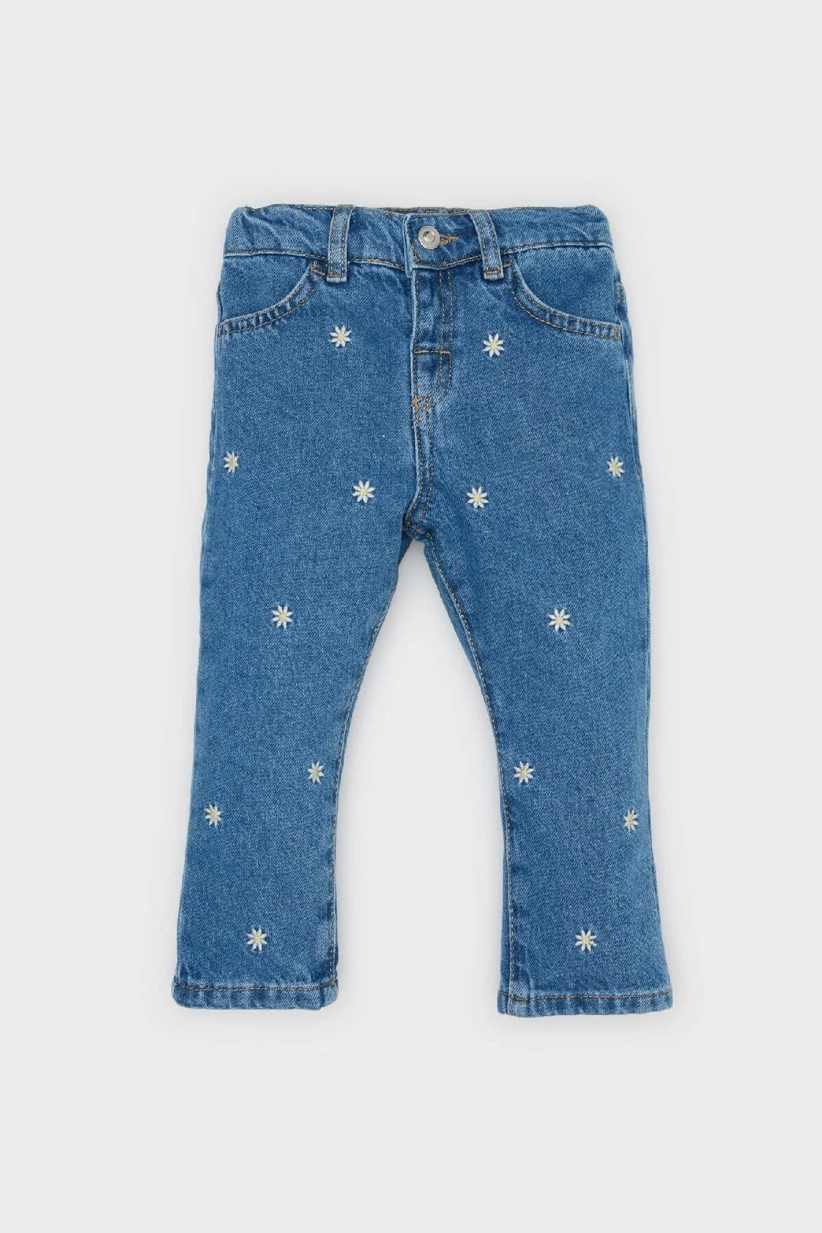 Bild von DeFacto Baby-jeans Mit Blumenmuster Und Weitem Bein D9440a525sp für Damen - 5–6 Jahre