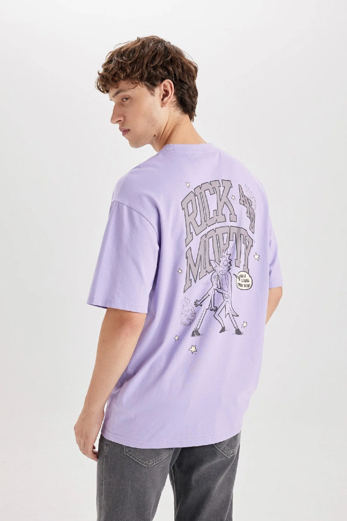 Bild von DeFacto T-shirt Lila Boxy für Herren - M