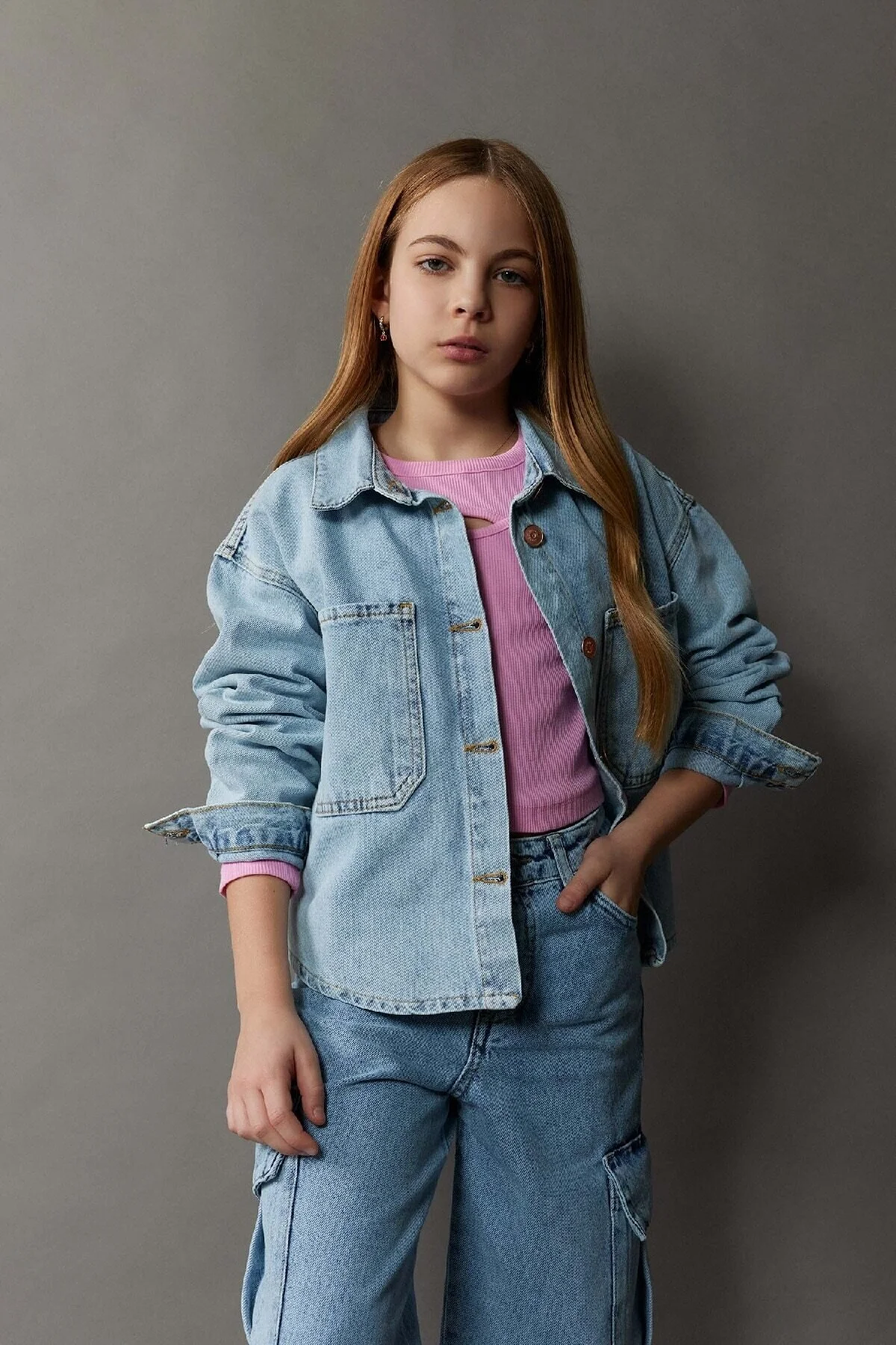 Bild von DeFacto Jacke Blau Regular Fit für Damen - 11–12 Jahre
