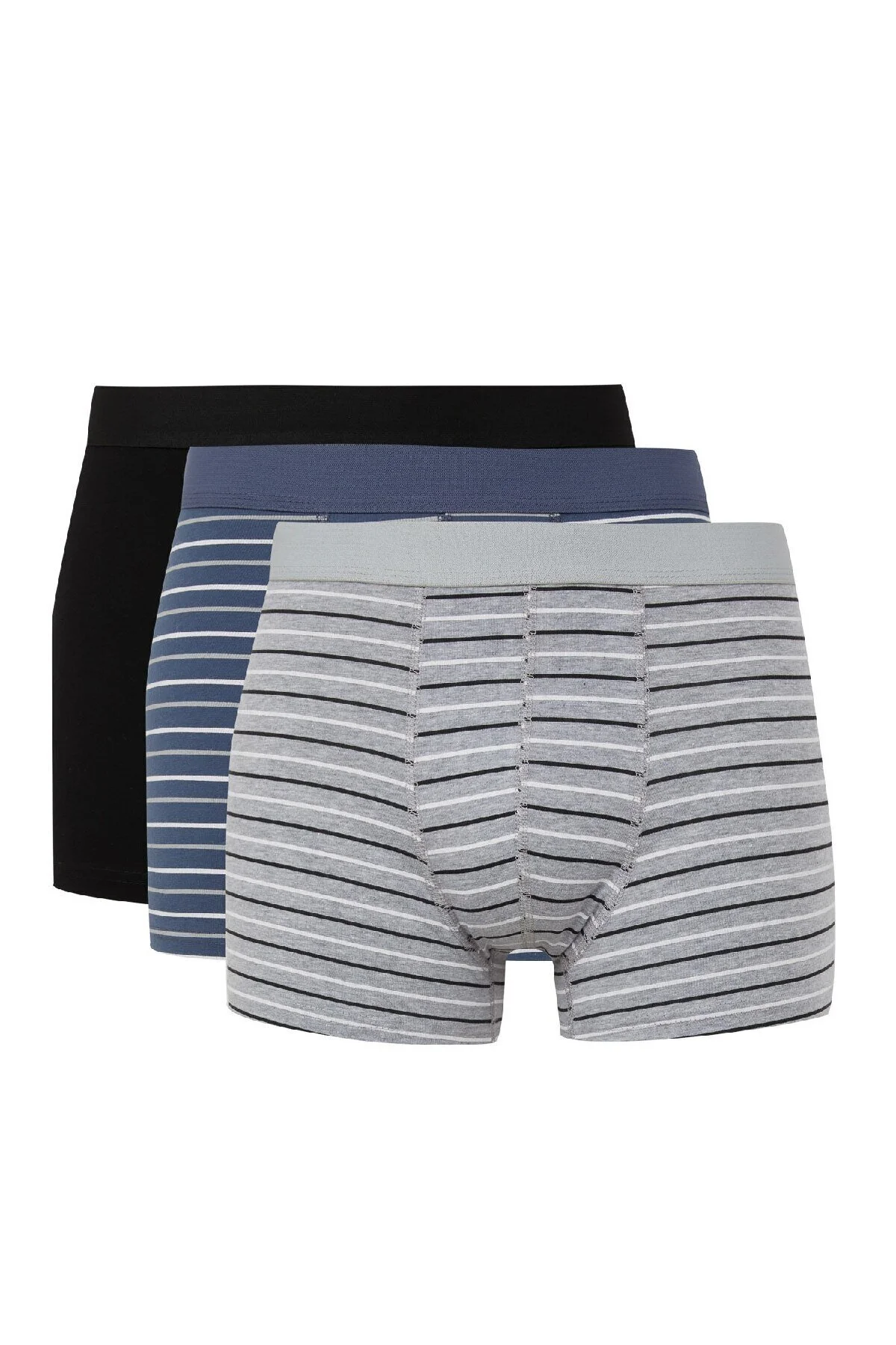 Bild von DeFacto Gestreifter 3-teiliger Boxer E0029ax24wn für Herren - 2XL