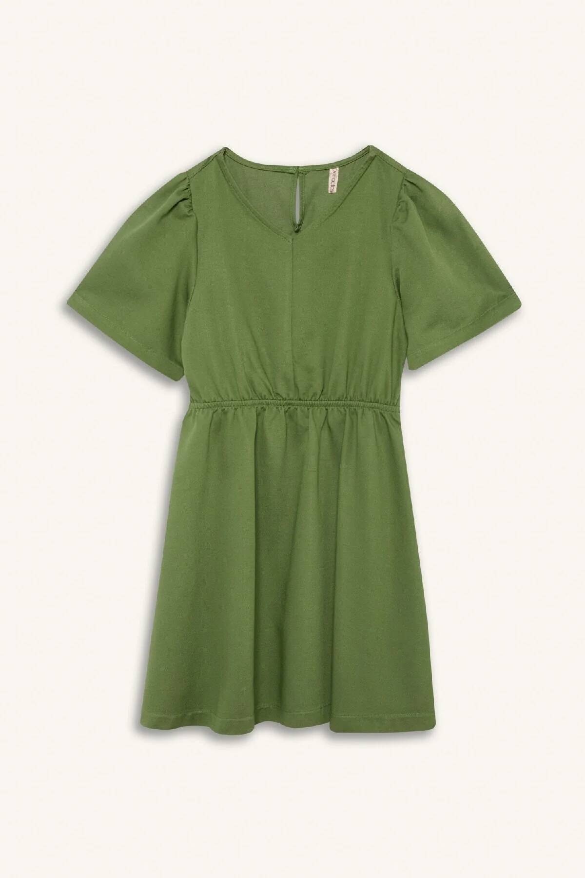 Bild von DeFacto Standard Fit Gabardine Kurzarmkleid - 9–10 Jahre