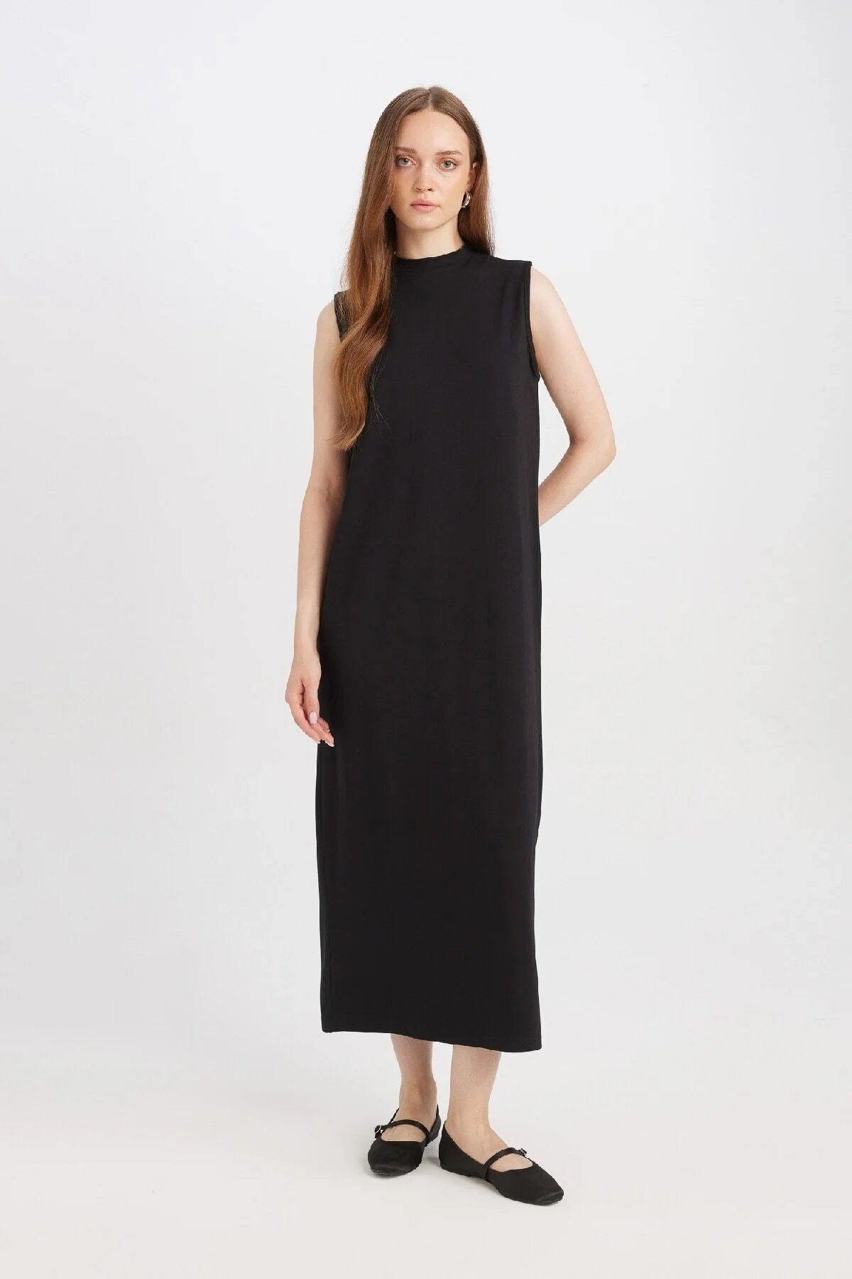 Bild von DeFacto Ärmelloses Maxikleid Mit Normaler Passform Und Rundhalsausschnitt D4898ax24wn für Damen - XL