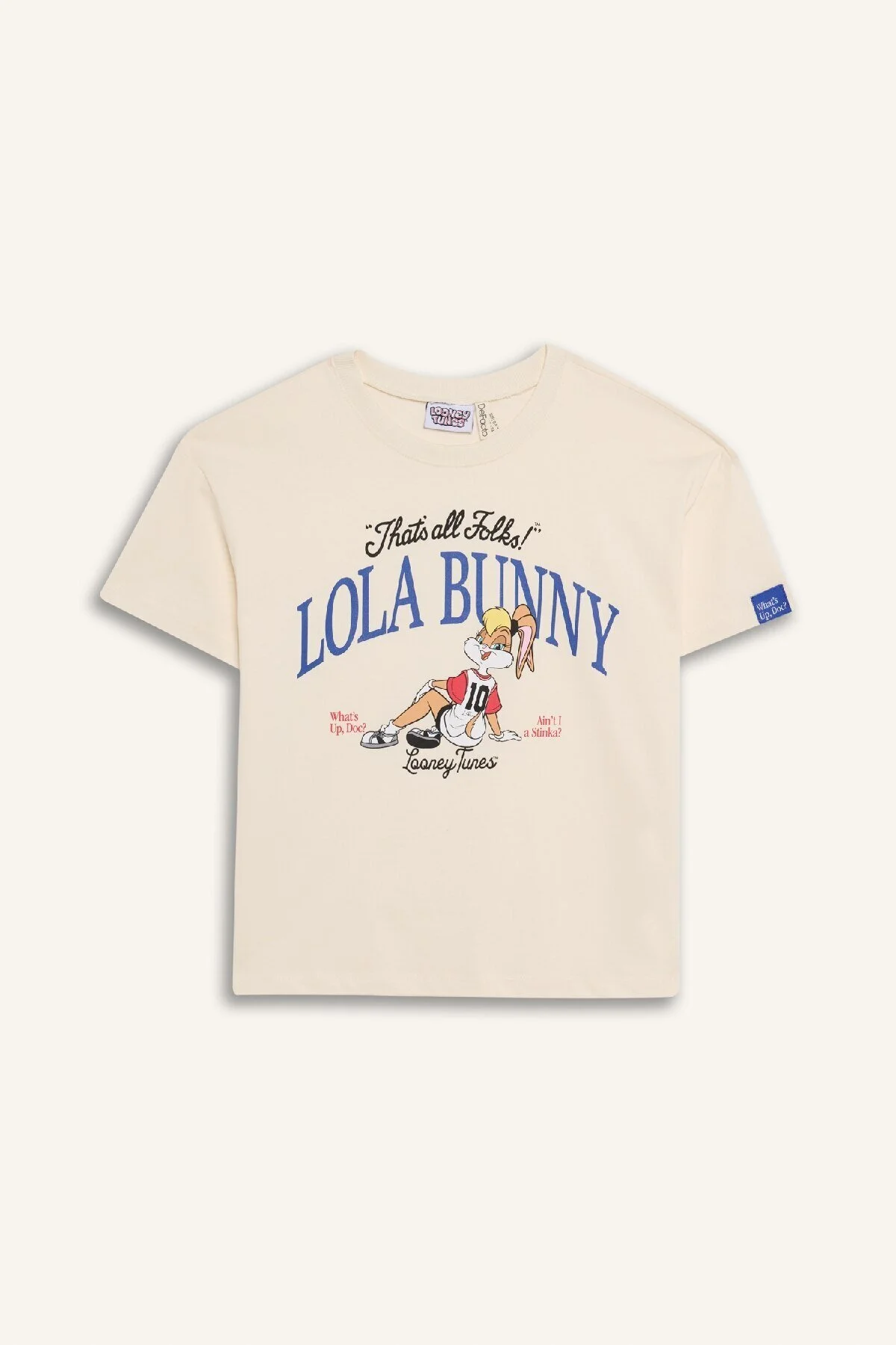 Bild von DeFacto Looney Tunes Print T-shirt Für Mädchen – Relax Fit, Rundhalsausschnitt, Kurze Ärmel für Damen - 11–12 Jahre