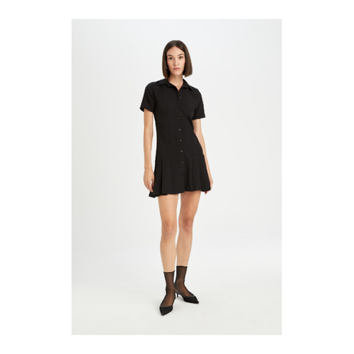 Bild von DeFacto Basic-Minikleid mit Polokragen für Damen