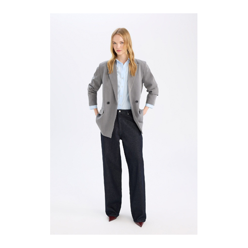 Bild von DeFacto Baggy Fit Hohe Taille Lange Jeanshose für Damen