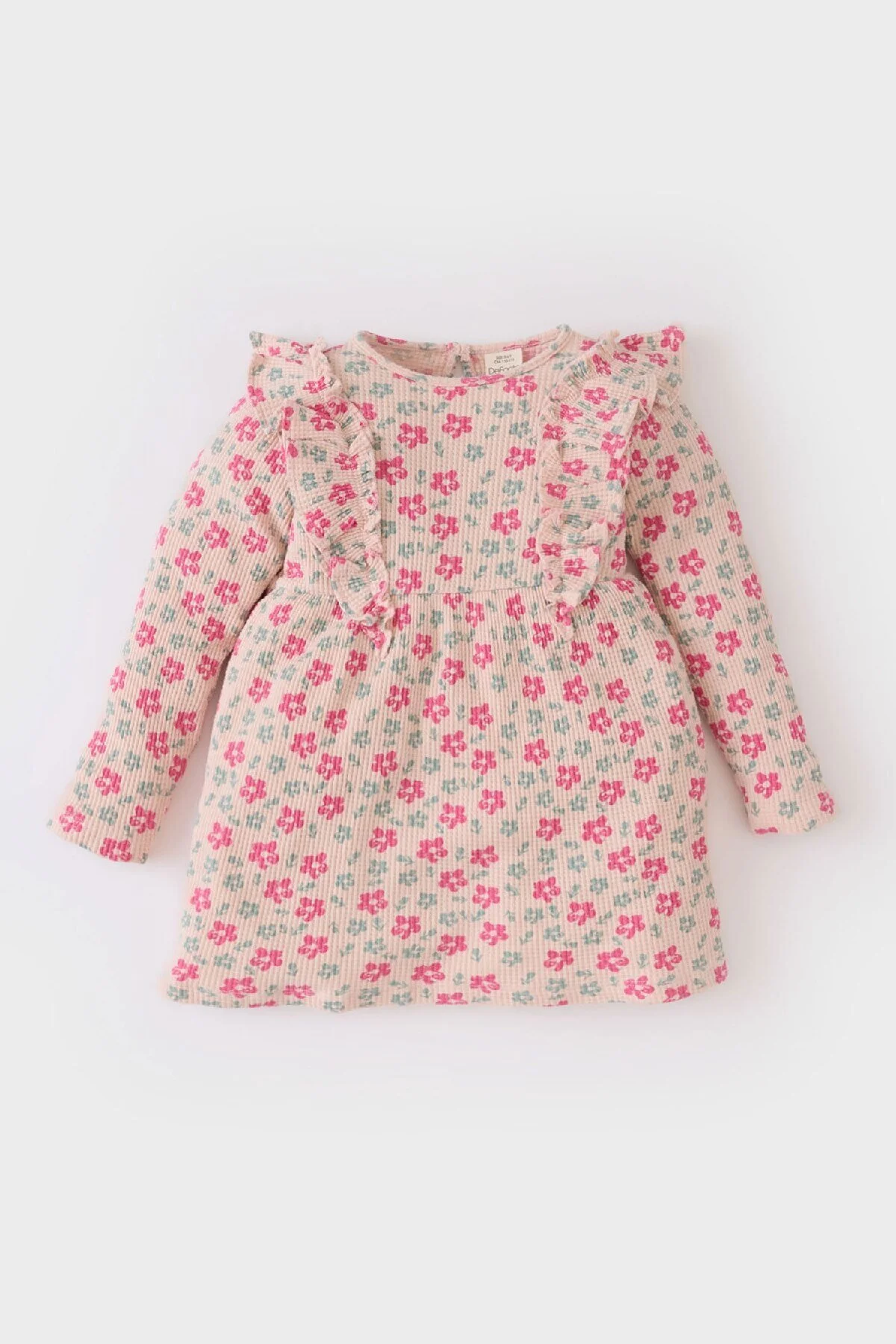 Bild von DeFacto Baby-mädchen-blumen-langarm-waffelkleid für Damen - 24–36 Monate
