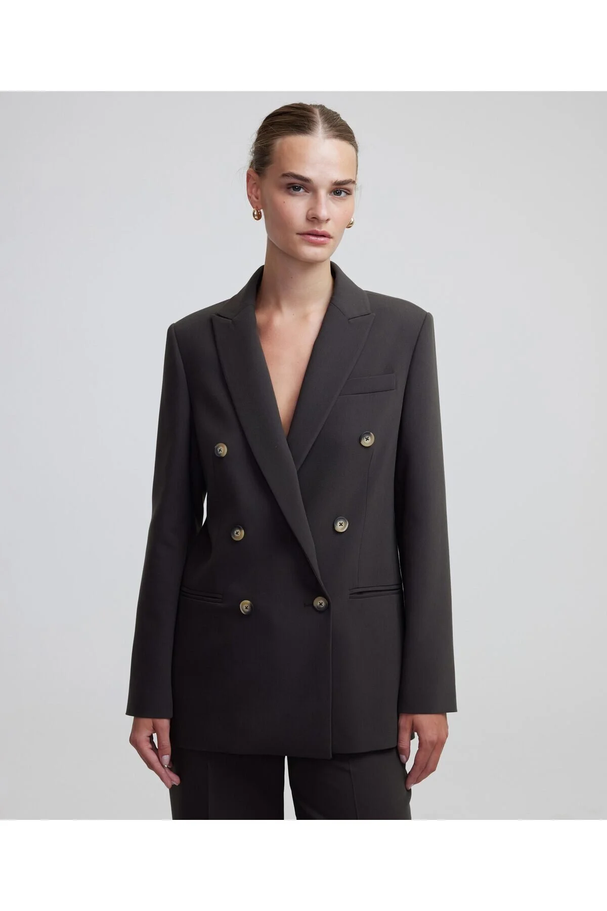 Bild von MISS IPEKYOL Nerzfarbener Blazer Modell Iw 6240106034 für Damen - 40