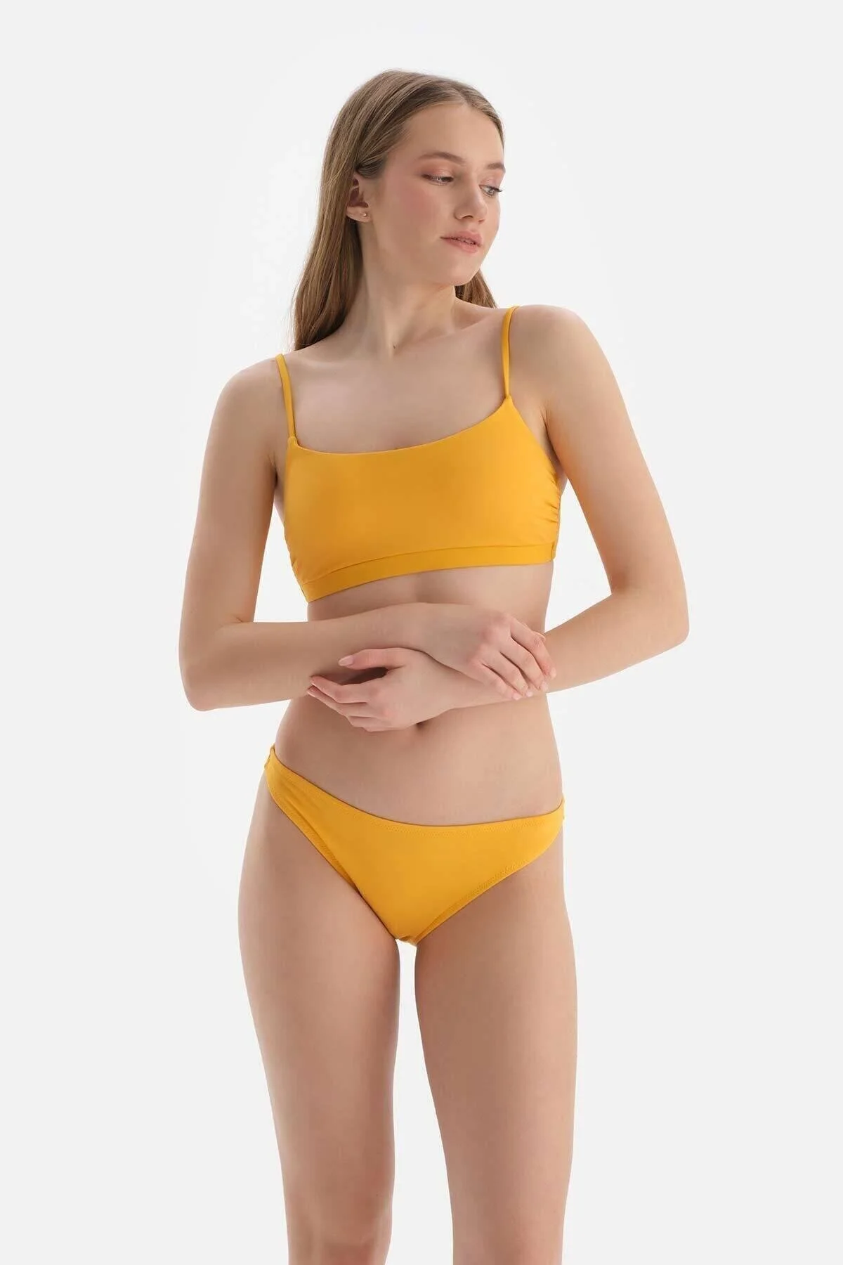 Bild von Dagi Gelbe Bikinihose Mit Niedriger Taille für Damen - 42
