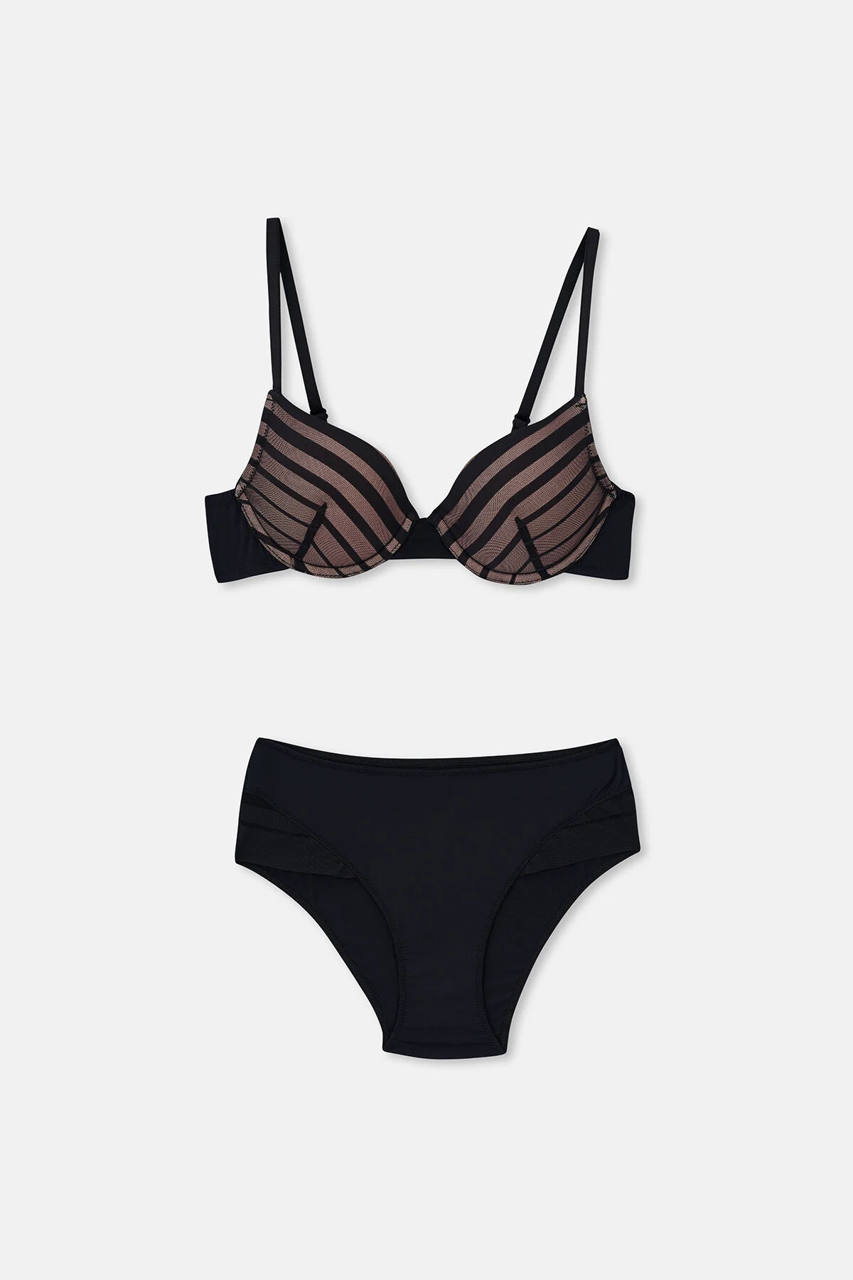 Bild von Eros Ersk1130 Ivy Powder Gestreifter, Halbgefüllter Bh – Tk für Damen - 85B