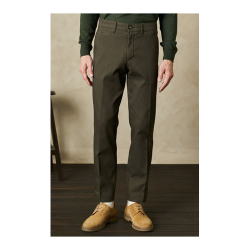 Bild von ALTINYILDIZ CLASSICS Khakifarbene Comfort-fit-freizeithose für Herren