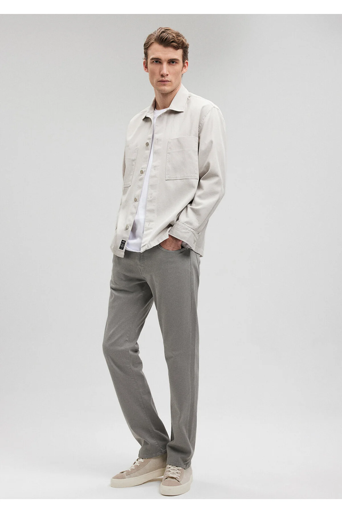 Bild von Mavi Martin Shadow Graue Komfort-gabardine-hose 80922 für Herren - 34/32
