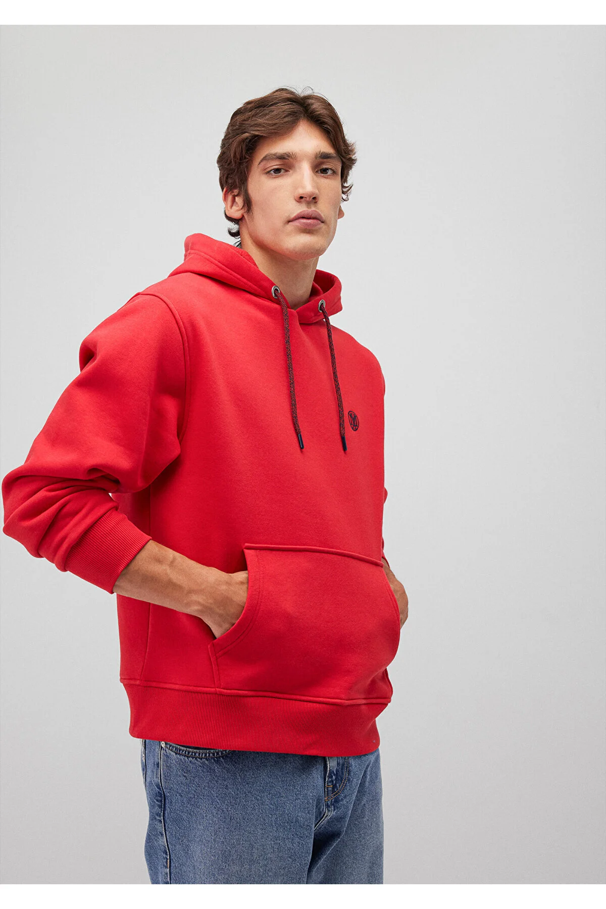 Bild von Mavi Rotes Sweatshirt Mit Kapuze Und Logo-stickerei -82054 für Herren - S