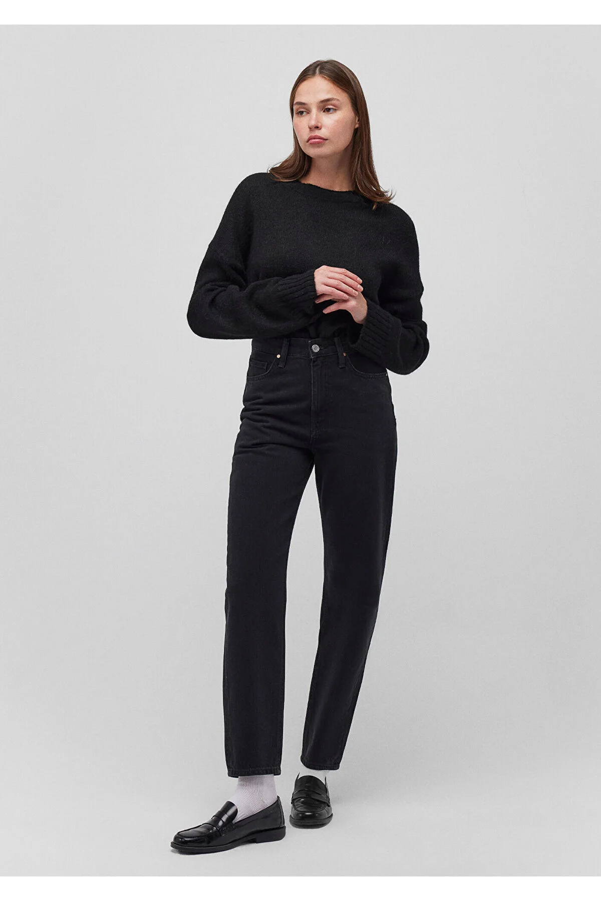 Bild von Mavi Anthrazitblauhappyjeanshose 101453 -85604 für Damen - 26/27
