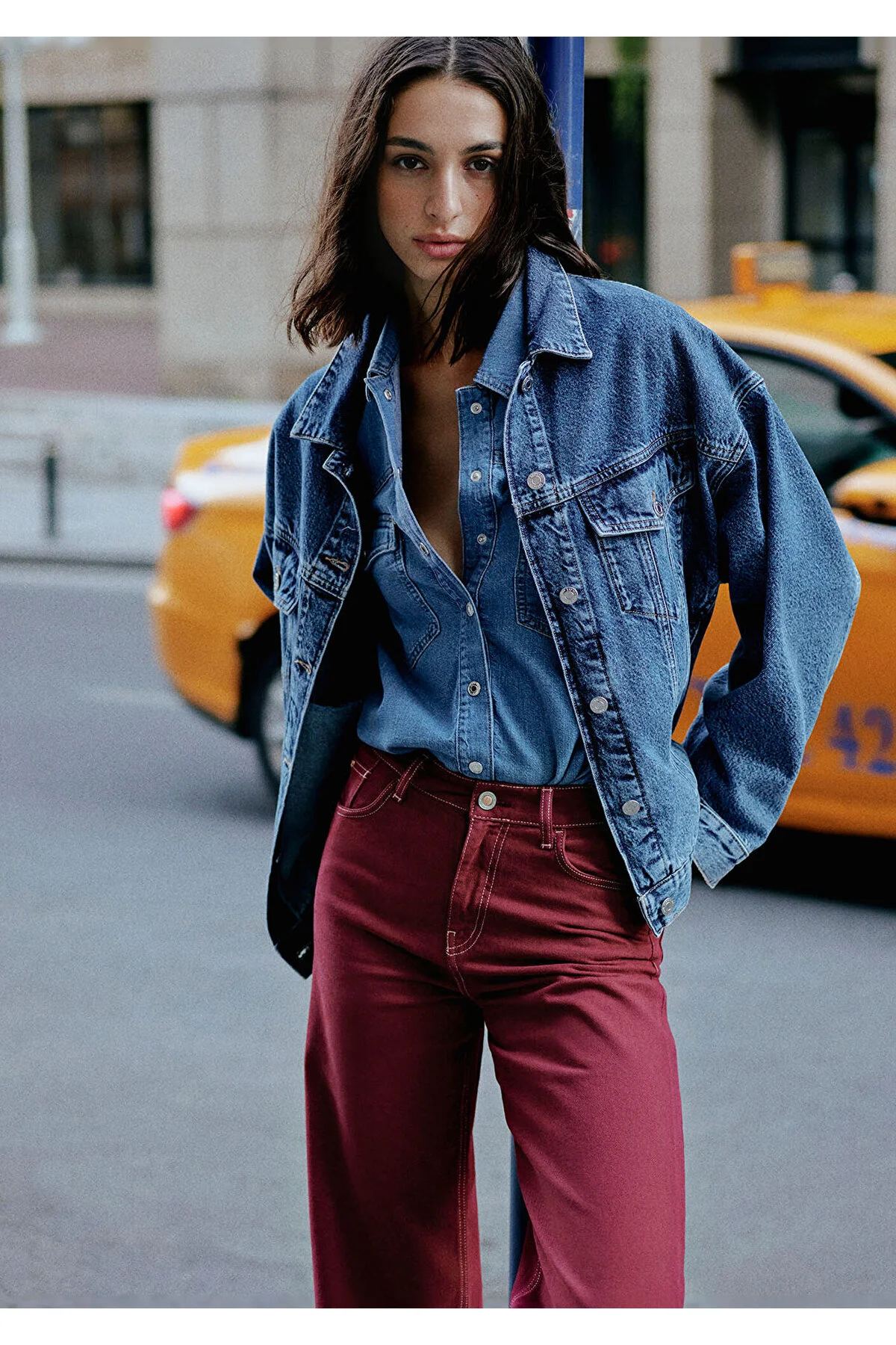 Bild von Mavi Luna 90s Indigo Si Jeansjacke-85299 für Damen - M