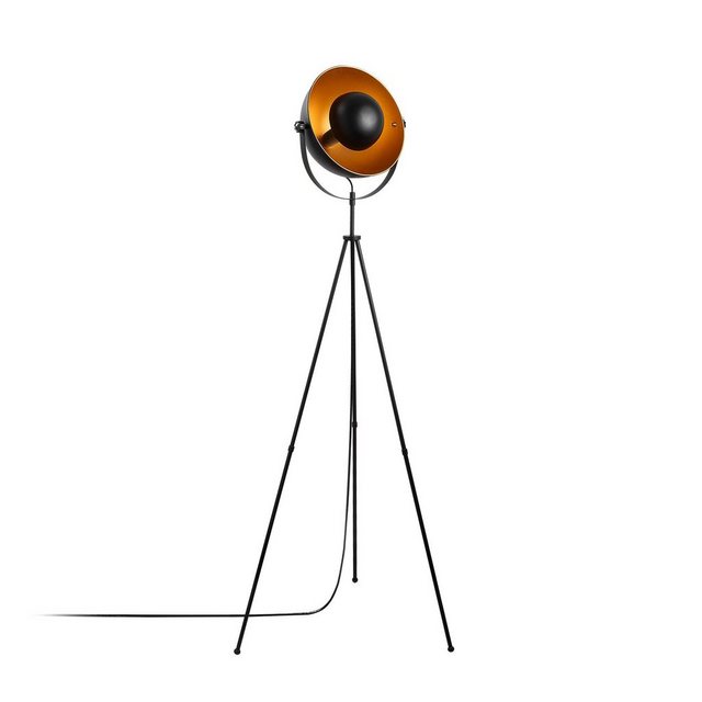 Bild von Opviq Stehlampe Mixed FLG, Schwarz, 62 x 45 x 160 cm, Metallkörper