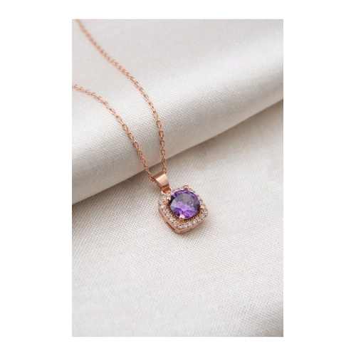 Bild von Jumeon Schmuckset ELS2156 - Elegante Halskette aus Roségold und Silber