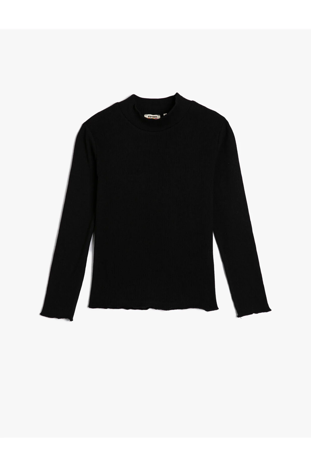 Bild von Koton Basic-t-shirt Mit Rollkragen, Schmal, Langärmlig, Gerippte Baumwolle für Damen - 13–14 Jahre